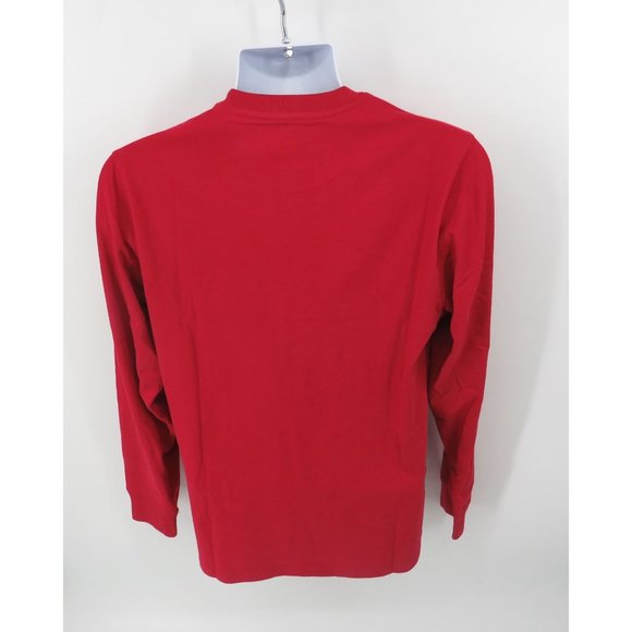 Member's Mark Men's Essential Red Long Sleeve T-Shirt Small NWT - Picture 4 of 4
